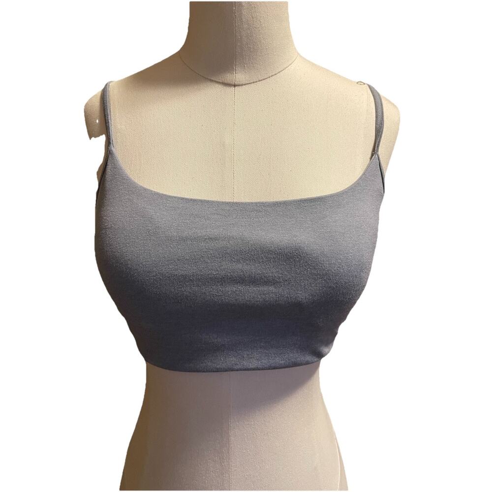 Vuori Halo Essential Womens Smoked Blue Dreamknit Wireless Bra-M $48